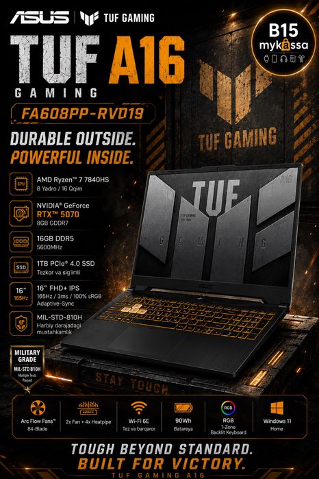 ASUS TUF Gaming A16 FA608PP-RV019/ Dastavka