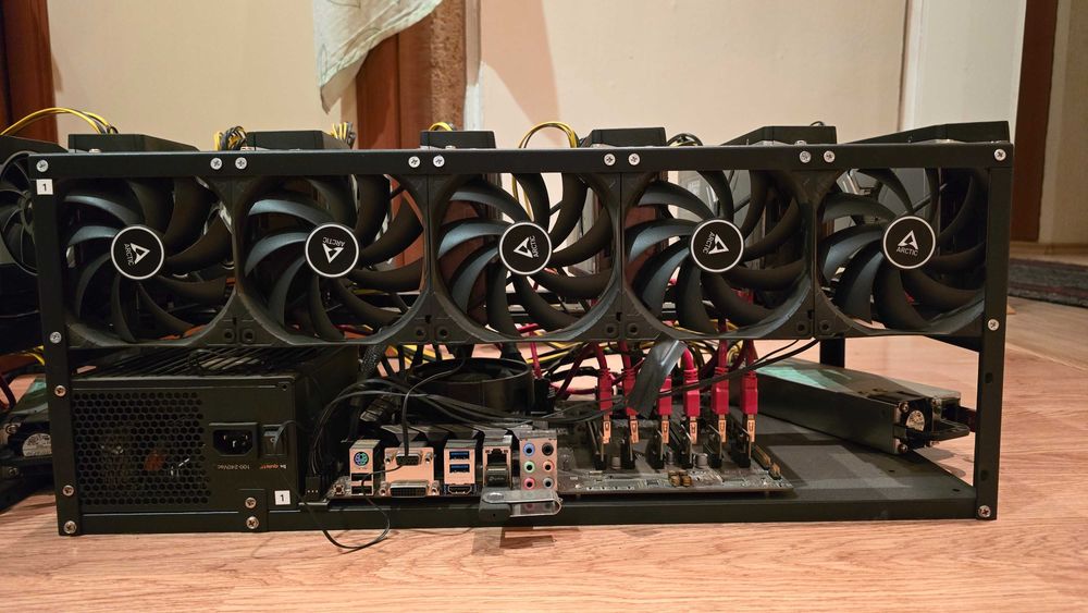 Mining Rig / Майнинг Риг 1.840GHs ETH/25GHs Kaspa AMD Radeon RX 6800XT