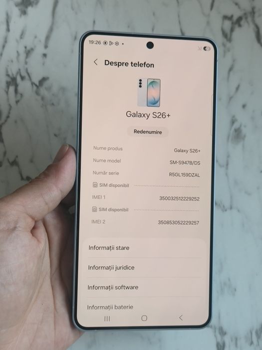 Vand/Schimb Samsung S26 Plus 256gb