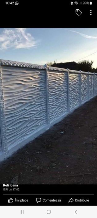 Gard prefabricat diferite modele   170 lei ml