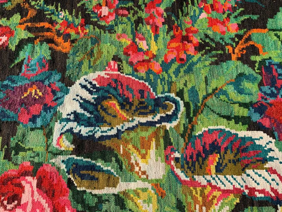 covor vechi antic traditional moldovenesc basarabean manual 560x230 cm