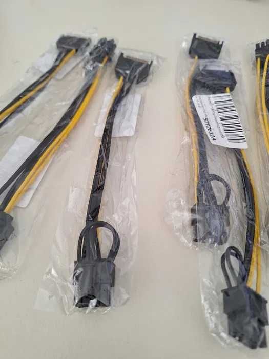 Cablu adaptor pentru alimentare placa video PCI-E 6 pini si 8 pini
