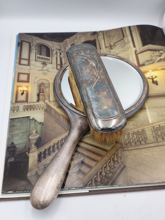 GERO 90GERO 90, Антикварен дълбоко посребрен комплект арт деко