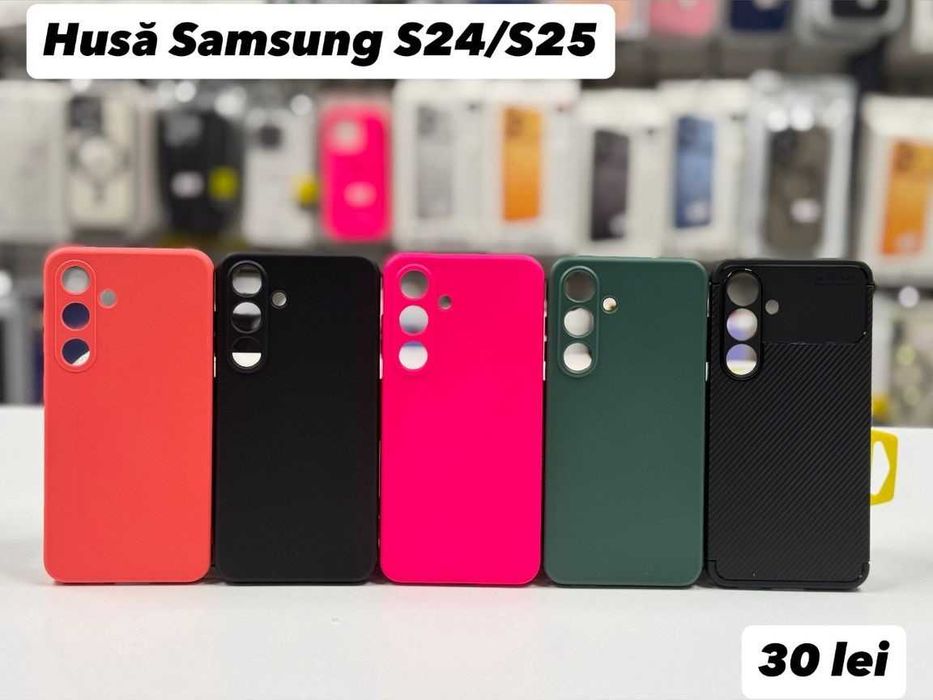 Husă silicon, folie, cablu, încărcător  Samsung S24/25