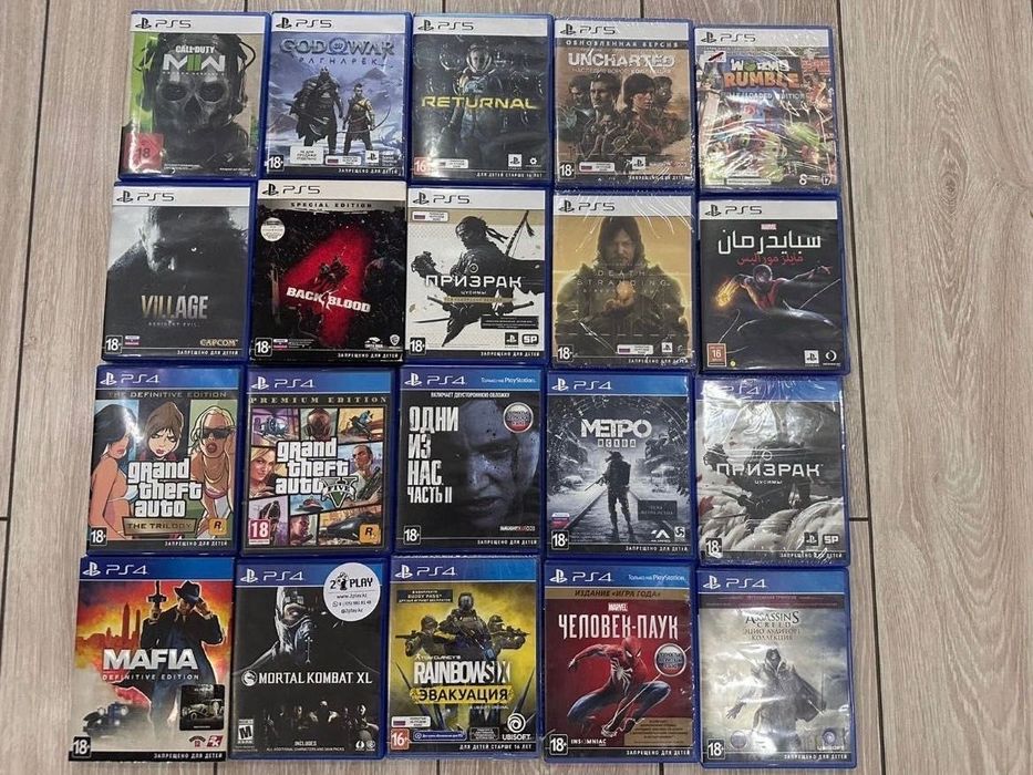 Игры на Ps5 PS4 диски в наличии PlayStation Детские Спортивные Гонки