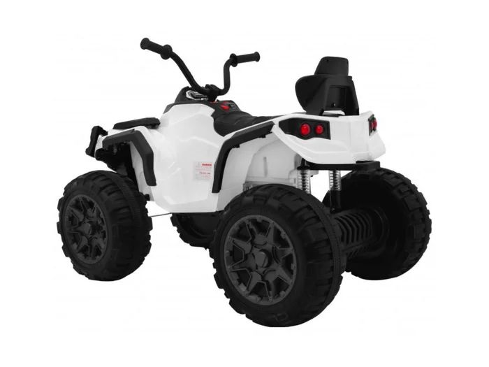 Atv quad 12v - детско акумулаторно atv, eva гуми, бял, дистанционно