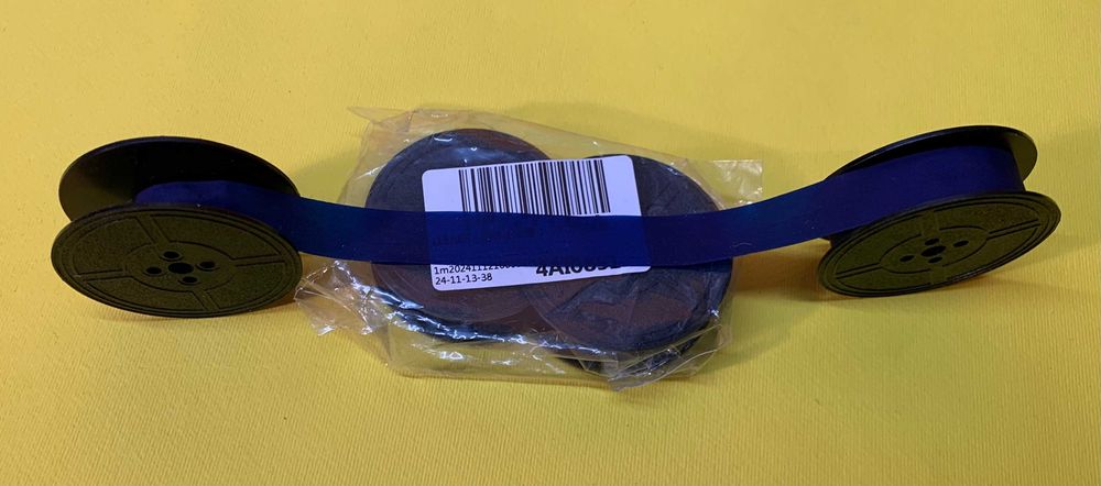 Мастилена лента ролка за пишеща машина универсална черно,черно червено