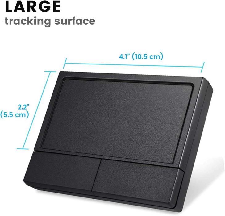 Perixx Безжичен, преносим тракпад за настолни компютри и лаптопи