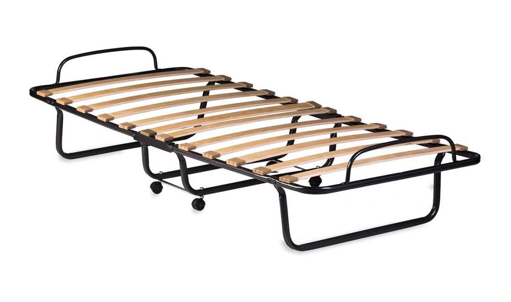 Сгъваемо походно легло МИЛАНО с матрак 80x190 см – метална рамка
