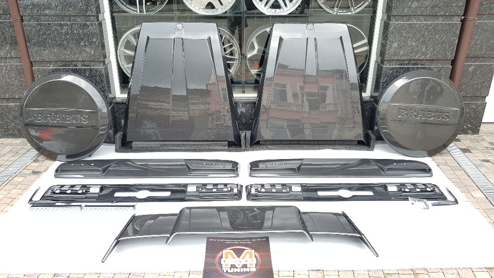 Карбон добавка преден капак  G-class W464 от 2018-