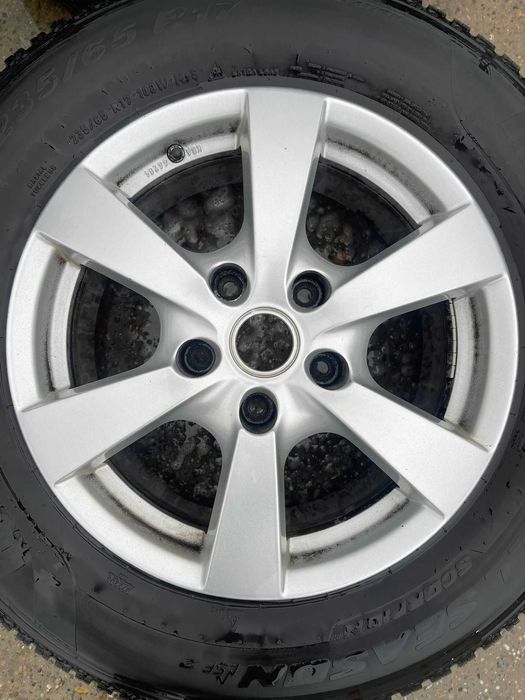 Set jante aliaj R17 5x112 Gama VAG cu anvelope allseason 235 65 R17