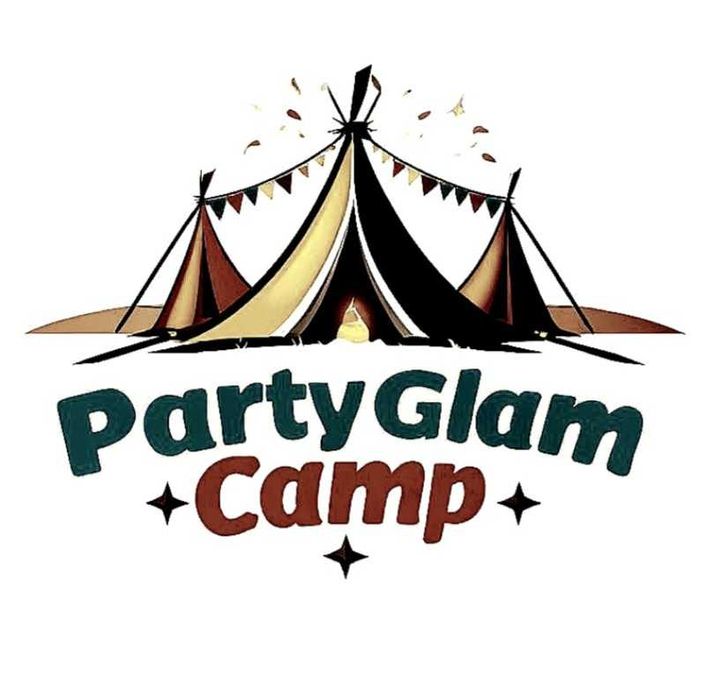 Парти къмпинг с палатки за рожден ден, пикник, празник.