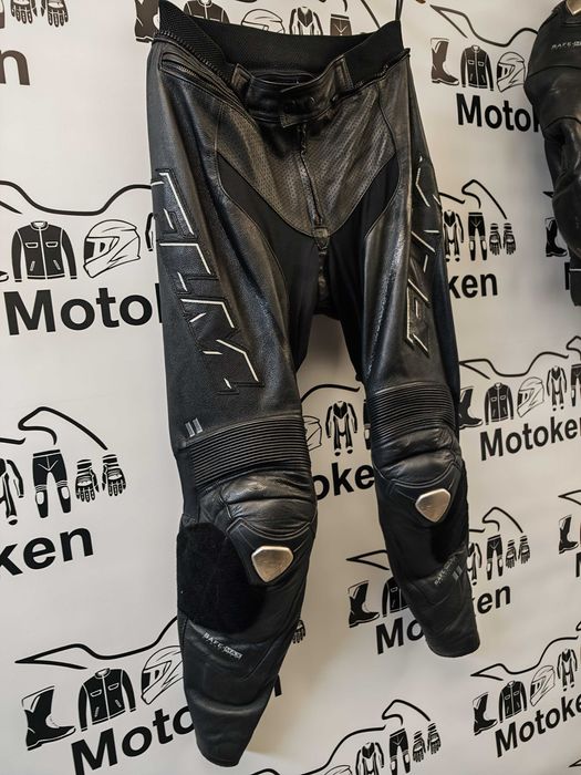 Costum moto piele FLM cu cocoasa marime 50/52