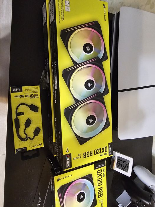 Ventilatoare Corsair QX120 Link iCue 9 bucati
