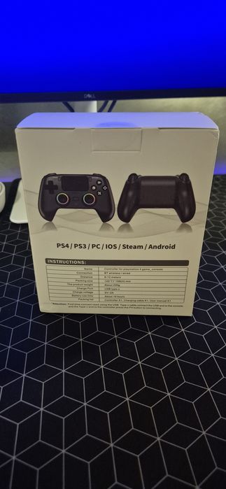 Controller wireless P916 pentru PS4 – Hall Effect – RGB