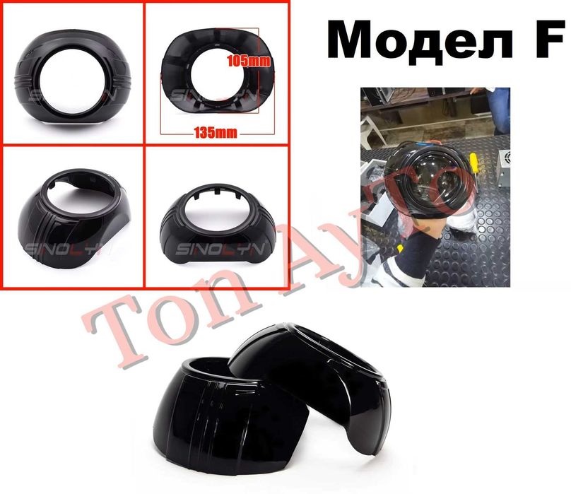 Капачки за Лупи 3'' инча За Биксенон и Билед Лупи 2,5'' и 3'' Bi-xenon и Bi-LED лупи Универсални Капачки За Лупи