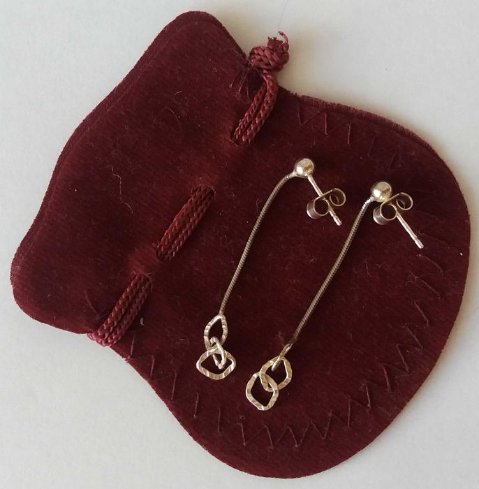 Сребърни обеци 925