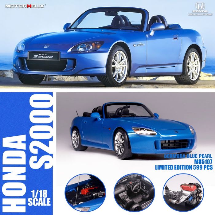 honda s2000 motorhelix 1:18