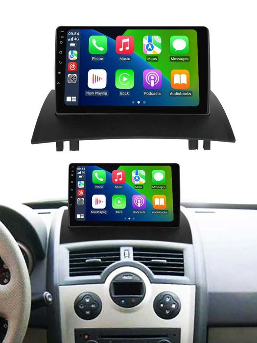 Navigatie Android 14  Renault Megane 2 1/8 Gb Waze CarPlay + CAMERA
