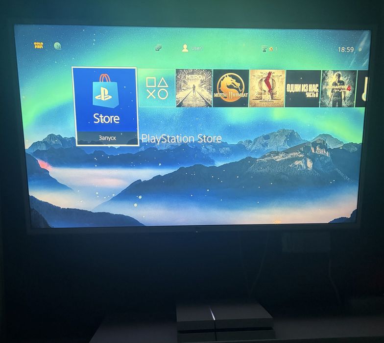 Прошитый playstation 4 белый