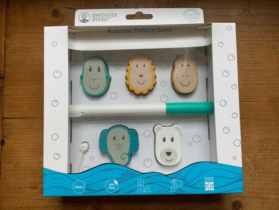 Антимикробна бебешка играчка за баня, сензорна игра за риболов, 1+