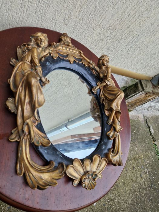 Уникално антикварно френско огледало стил Сецесион