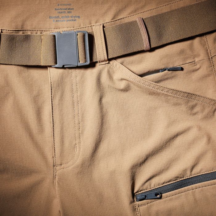 Pantalon scurt Travel 900 Maro Bărbați - produs resigilat Decathlon