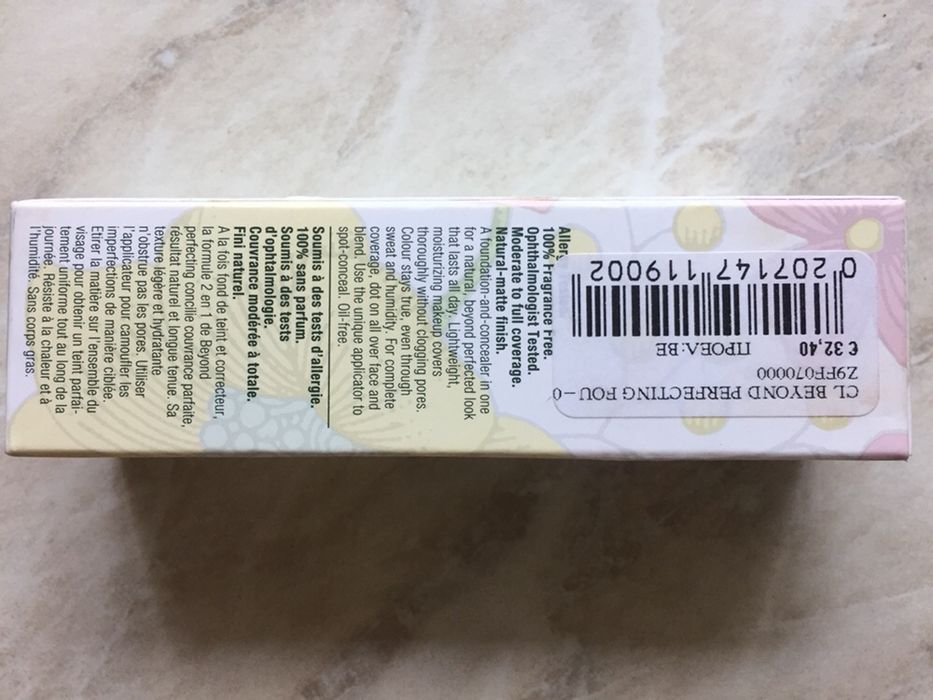 Фон дьо тен Clinique beyond perfecting foundation + concealer