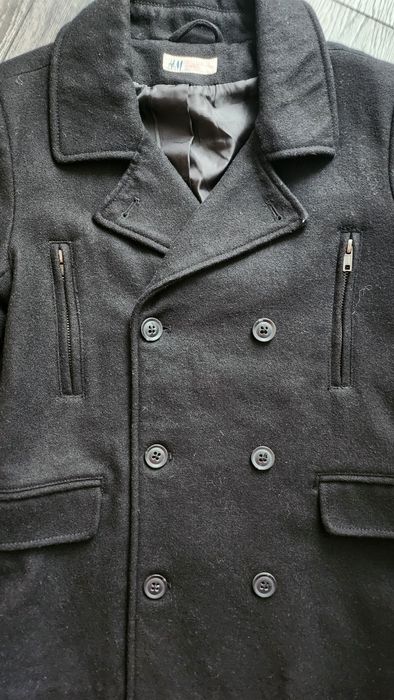 Палто H&m, цвят тъмно син 11-12год.