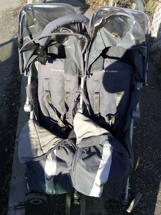 Продавам количка макларън за близнаци и породени