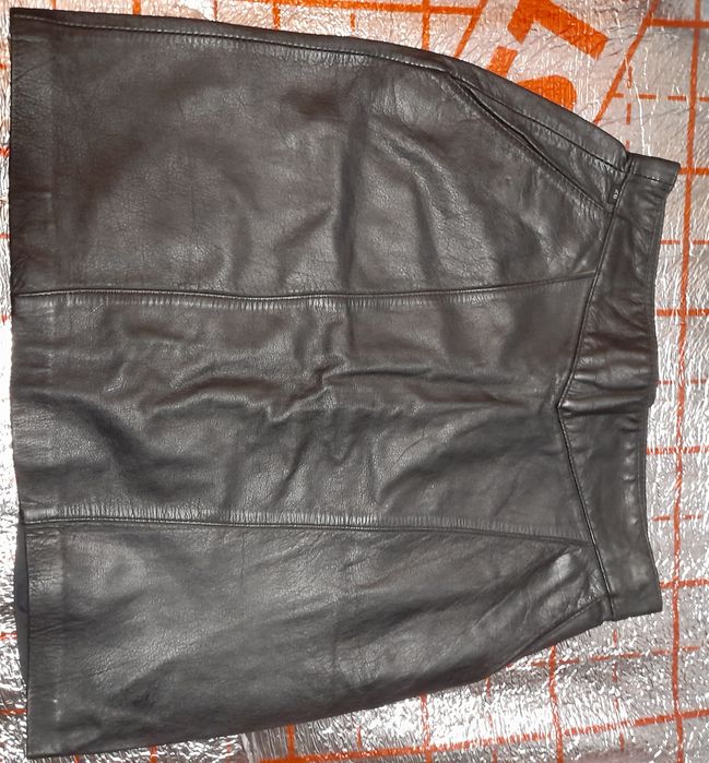 Кожаная юбка натуральная