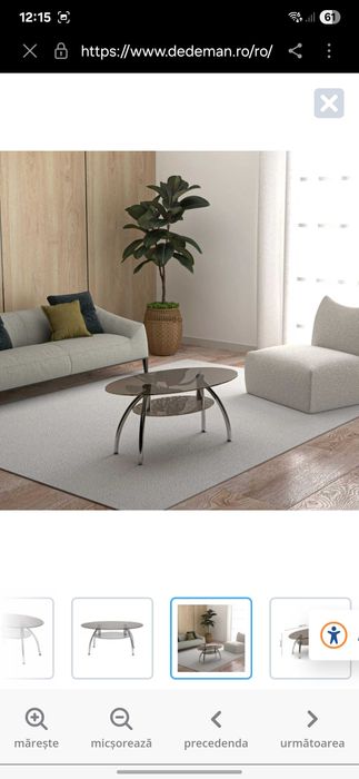 Masuta cafea de sticla