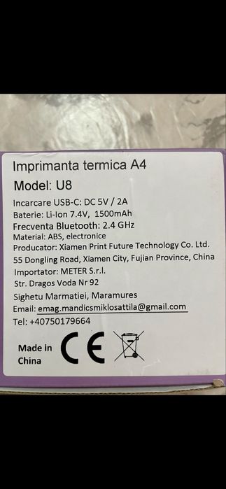 Imprimanta termica noua