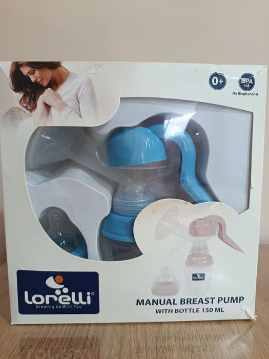 Ръчна помпа за кърма Lorelli + шише 150мл