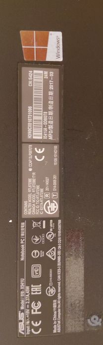 Laptop Asus X541u 15,6" i5 7200u 8gb ram 256gb ssd