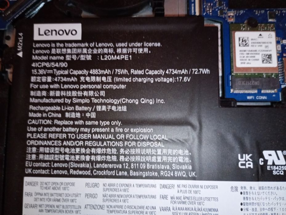 Dezmembrez laptop Lenovo Idea Pad 5Pro