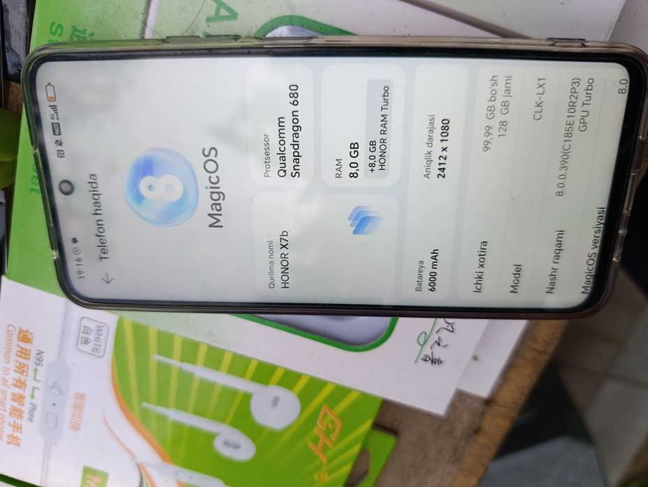 Xonor x7B 8/256 ideal