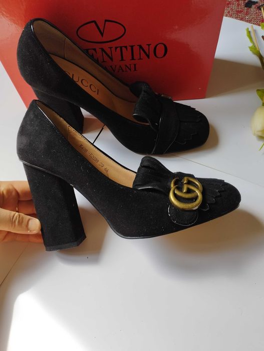 Туфли Gucci на высоком каблуке