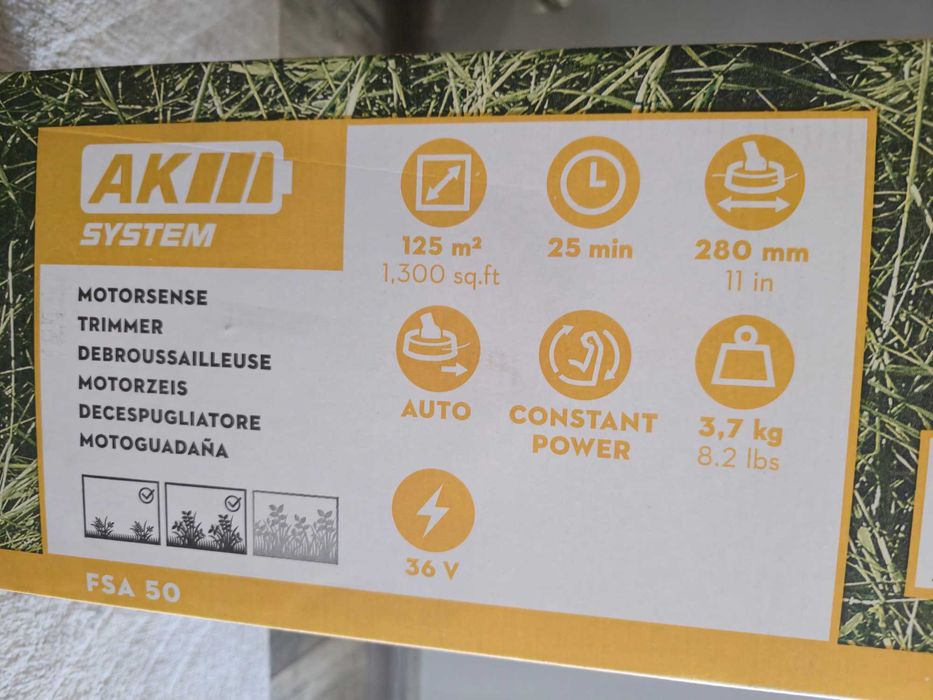 Акумулаторна коса STIHL FSA 50 с батерия и зарядно – чисто нов, неотварян