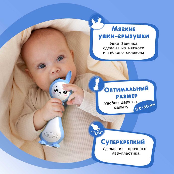 Интерактивная игрушка для детей Зайчик Няня Грызушка