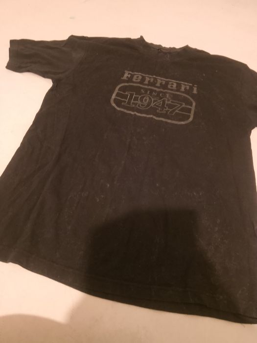 Tricou Negru Ferrari – Vintage Style – Mărimea M – Logo "Since 1947"