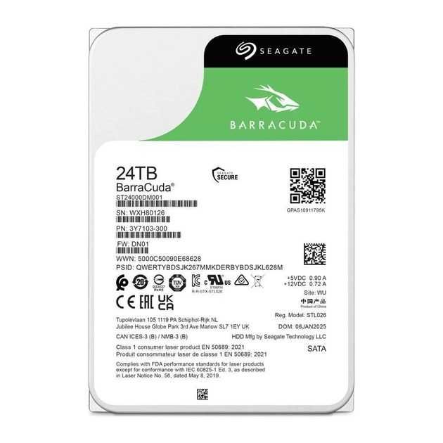 Жесткий диск Seagate Barracuda 24TB