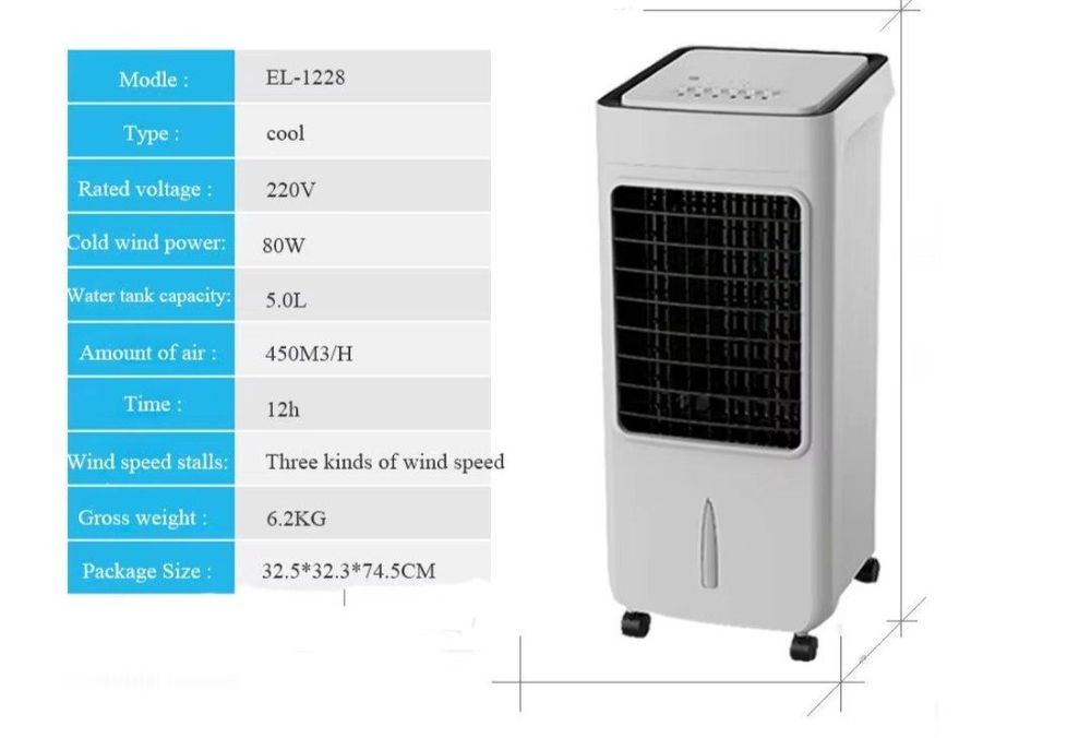 Uy va ofis uchun havo sovutgichli konditsioner, Portable Evaporative A