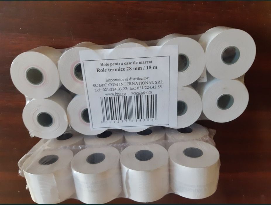 Role casa de marcat
28mm x 18m