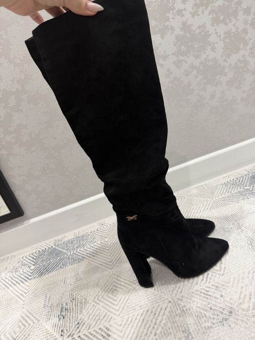 Замшевые сароги демисезонные