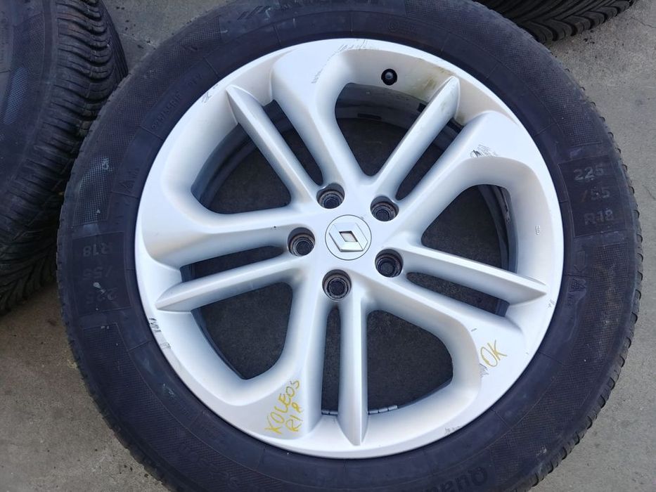 set jante aliaj r18 cu anvelope m+s 225/55r18  renaut koleos 2 2016-2023 403005871r  403007704r