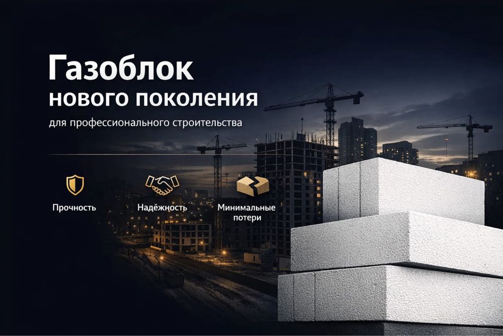 Газоблок неавтоклавный