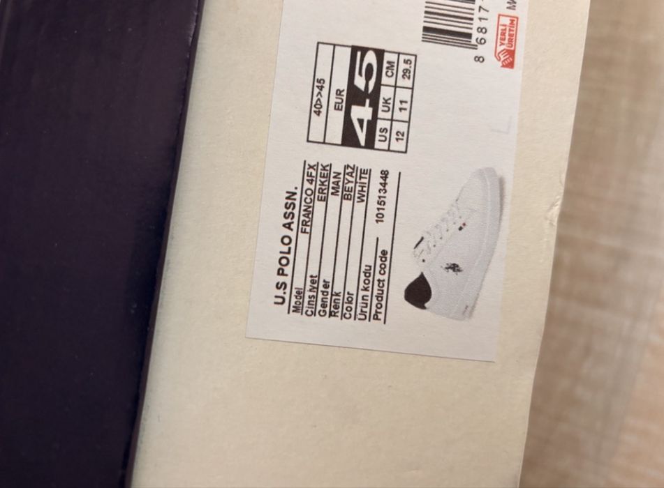 Чисто Нови Мъжки Обувки U.S. POLO ASSN Mens Franco 4fx 45 номер