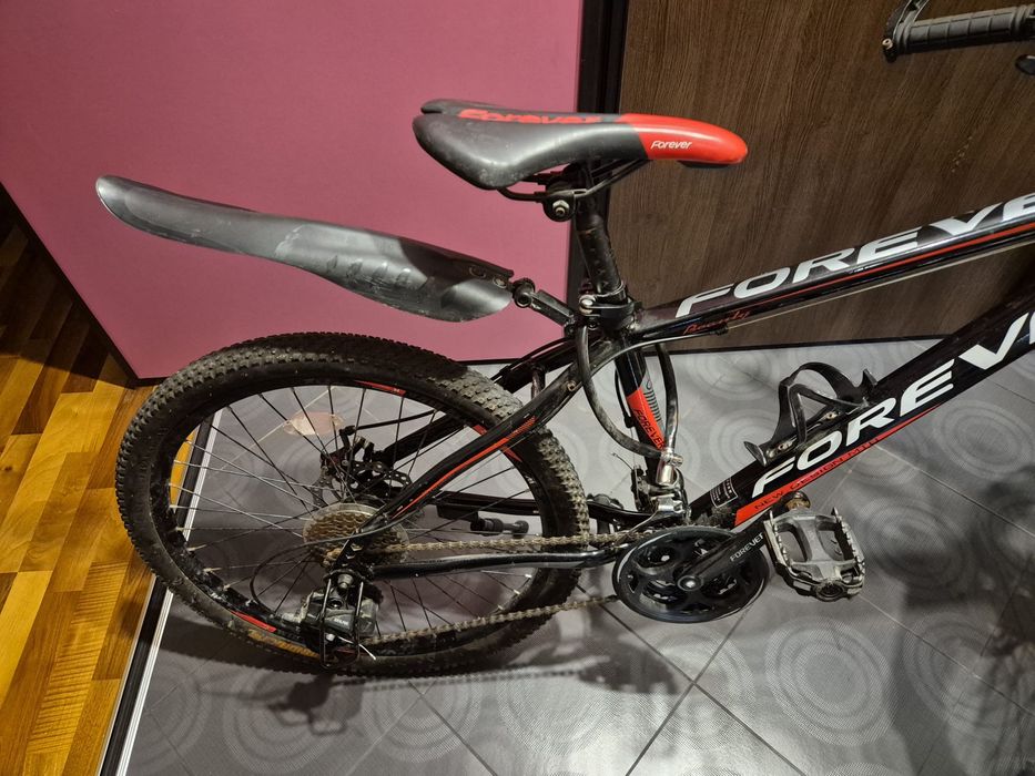 Bicicleta forever MTB 24 rosu/negru
