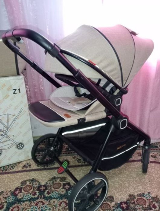 Коляска прогулочная New lux беж.